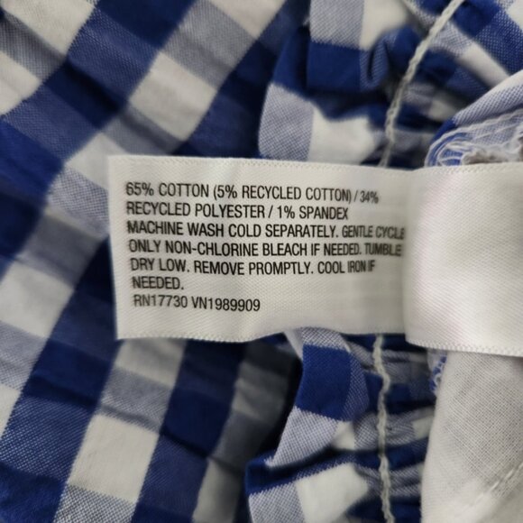 Universal Thread Womens Blue & White Smocked Gingham Maxi Skirt Size XL - Picture 7 of 7